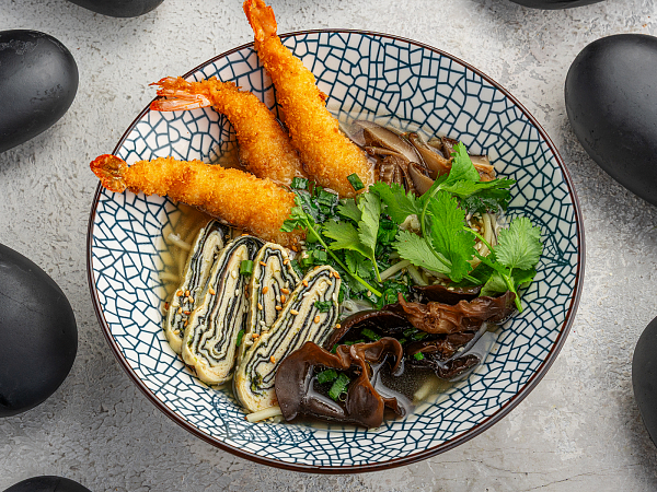 Рамен с перечным бульоном 